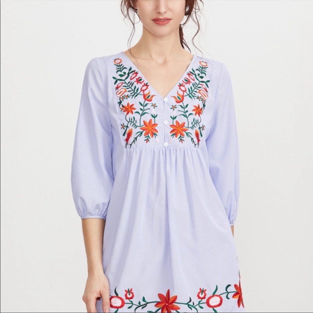 Embroidered dress